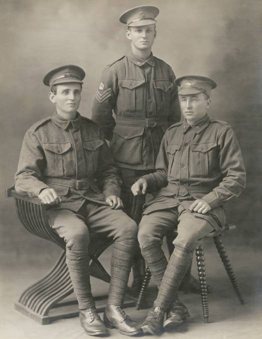 17th Battalion soldiers, Theo, William and George Seabrook